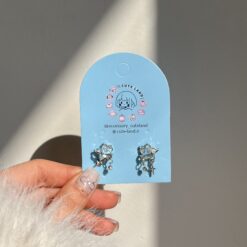 Alternative view of گوشواره ستاره آبی پاستیلی کد 934