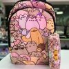 ست کوله پشتی و جامدادی طرح Pusheen کد 870
