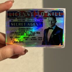 استیکر کارت گواهینامه طرح License to kill کد 1510