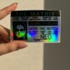 استیکر کارت گواهینامه طرح The matrix کد 1507