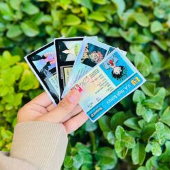 استیکر کارت گواهینامه طرح انیمه کد 1501