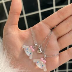 Alternative view of گردنبند ست دو نفره مگنتی طرح سینامورول کد 1657