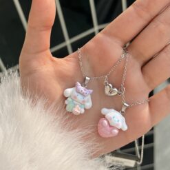 Alternative view of گردنبند ست دو نفره مگنتی طرح سینامورول کد 1656