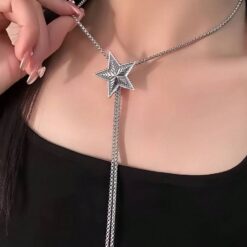 گردنبند قفل متحرک ستاره پینترستی کد 1718