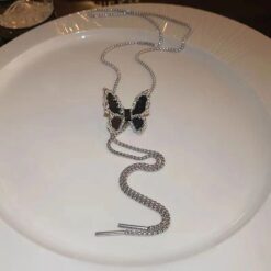 Alternative view of گردنبند قفل متحرک پروانه پینترستی کد 1717