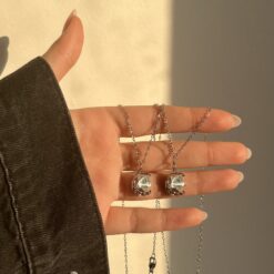 گردنبند ست دونفره طرح ماه و ستاره کد 1800