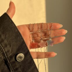 گردنبند ست سه نفره طرح ستاره دریایی کد 1806