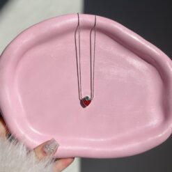 Alternative view of گردنی مینیمال طرح توت فرنگی کد 1963