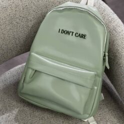 کوله چرم I dont care سبز 1905