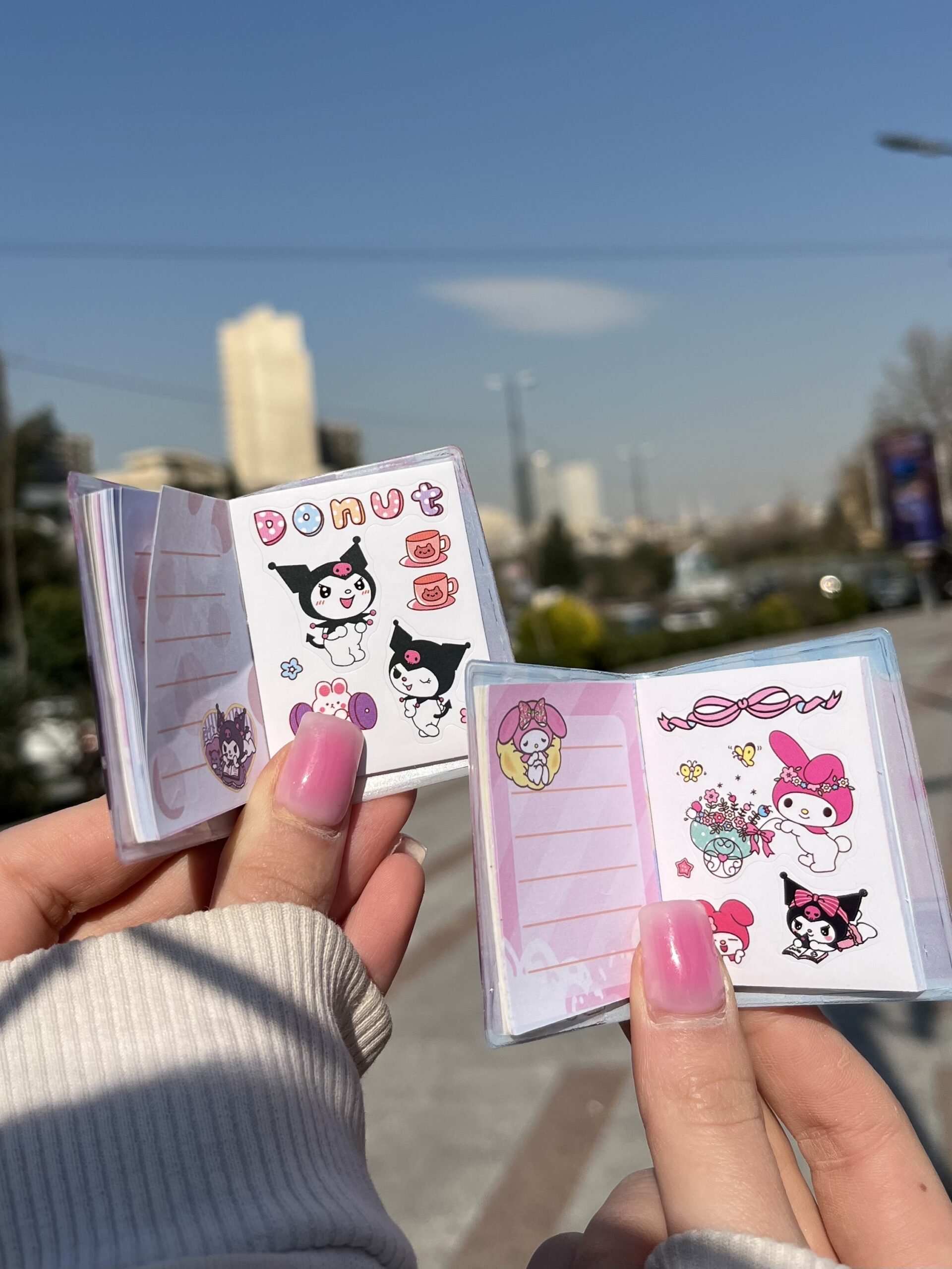 مینی دفترچه استیکر اکوارمی طرح کورومی و ملودی کد 2034 - Image 3