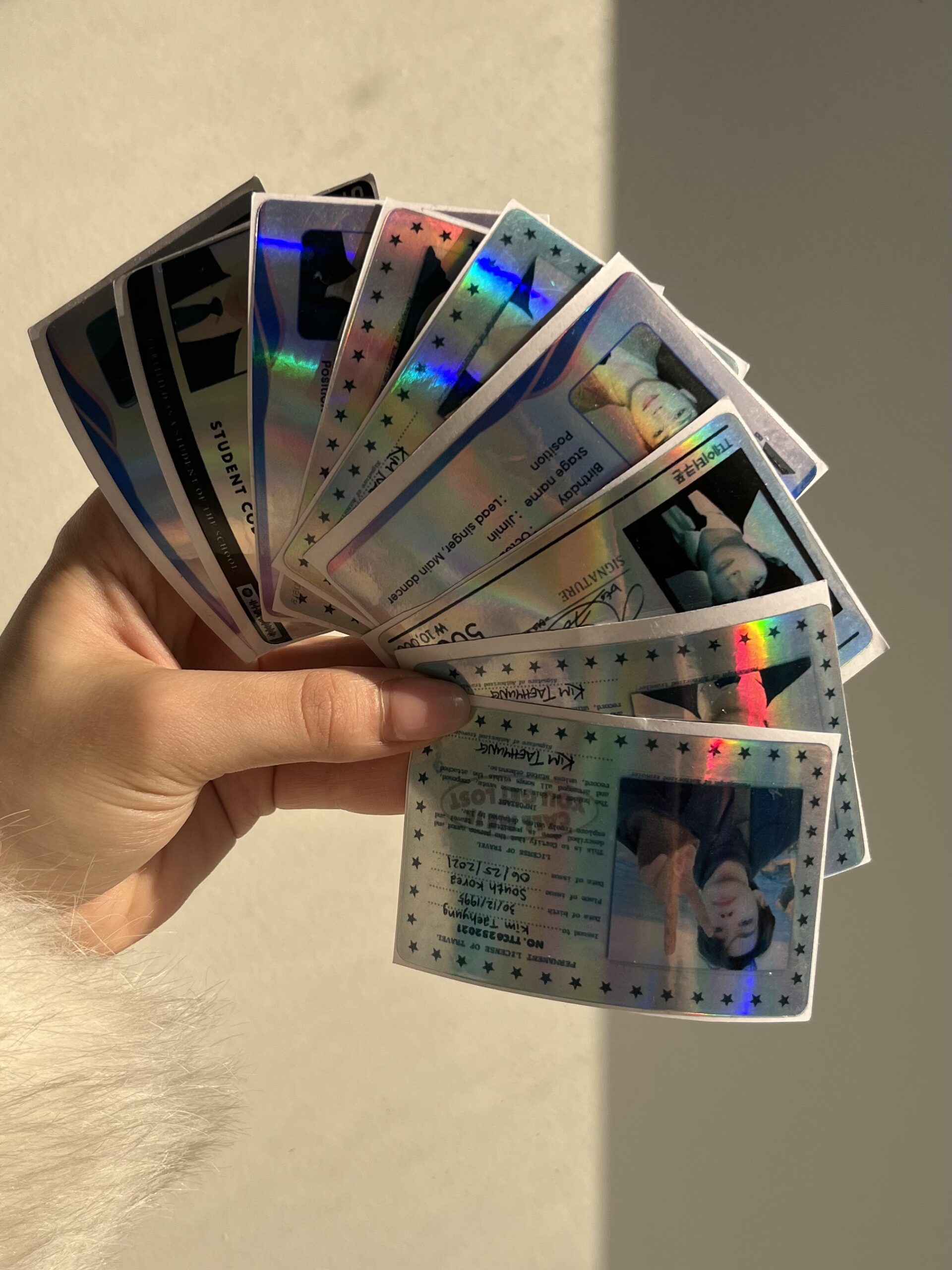 استیکر کارت گواهینامه طرح بی تی اس (BTS) کد 2112