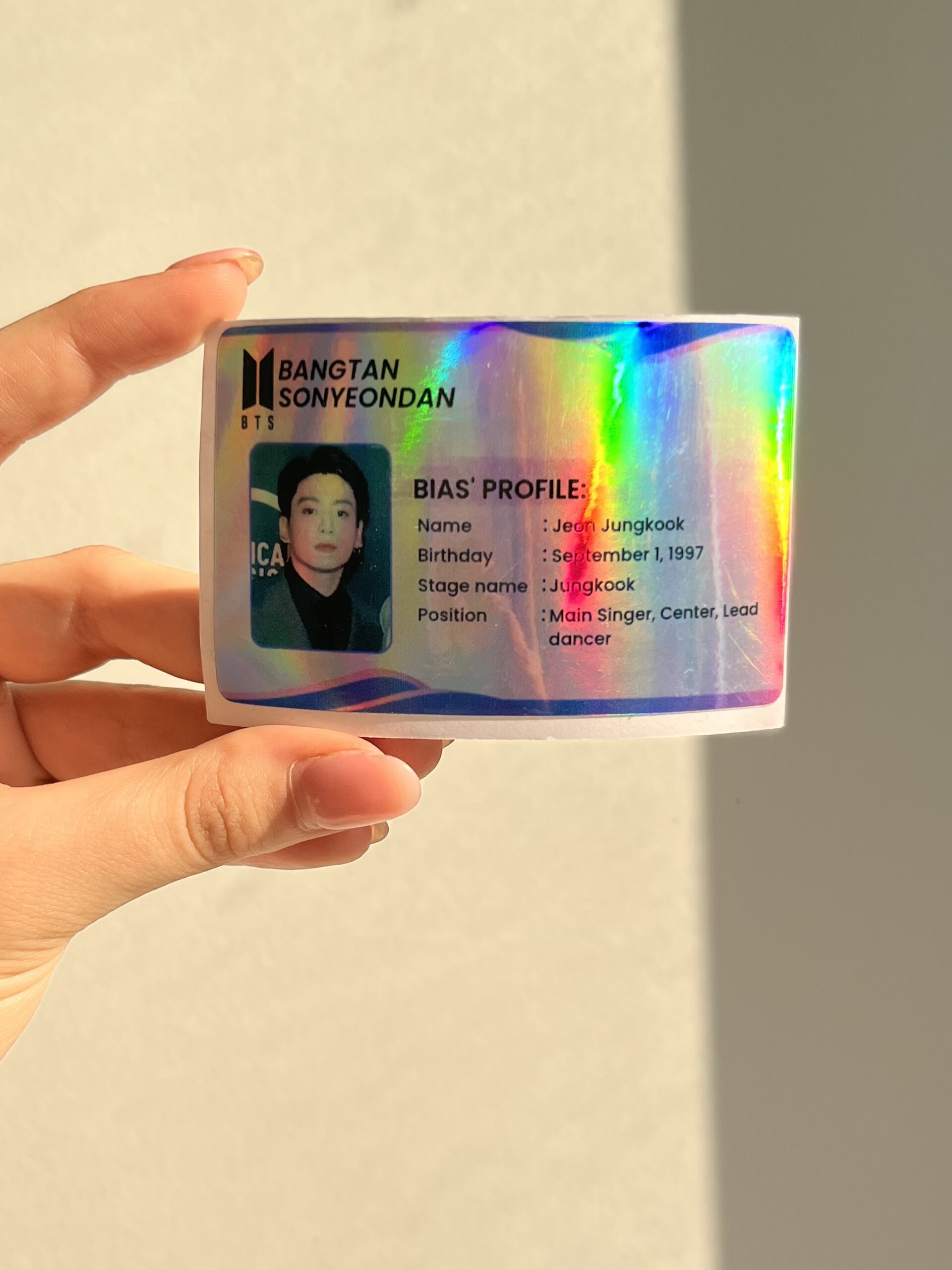 استیکر کارت گواهینامه طرح بی تی اس (BTS) کد 2112 - Image 8