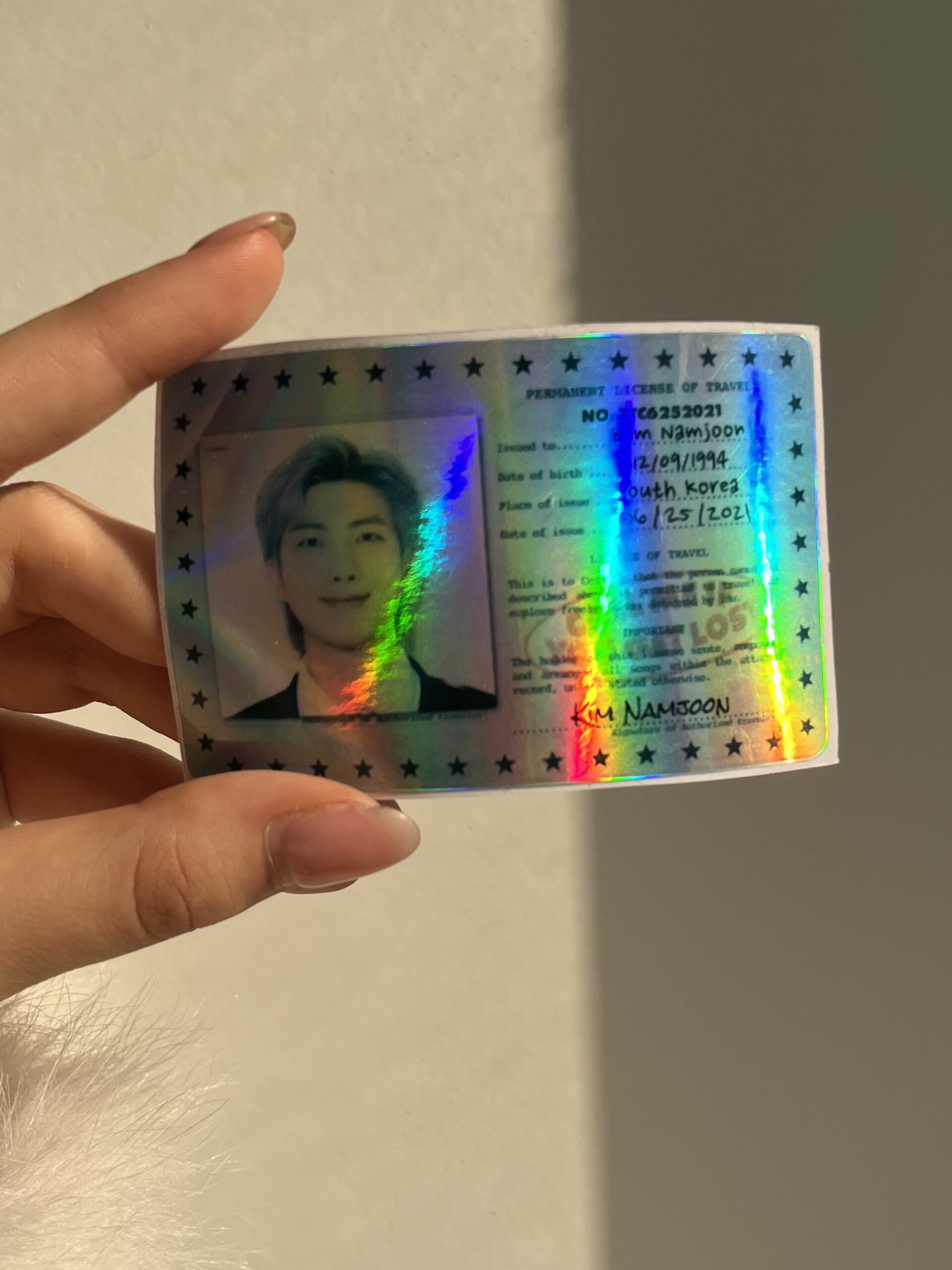 استیکر کارت گواهینامه طرح بی تی اس (BTS) کد 2112 - Image 10