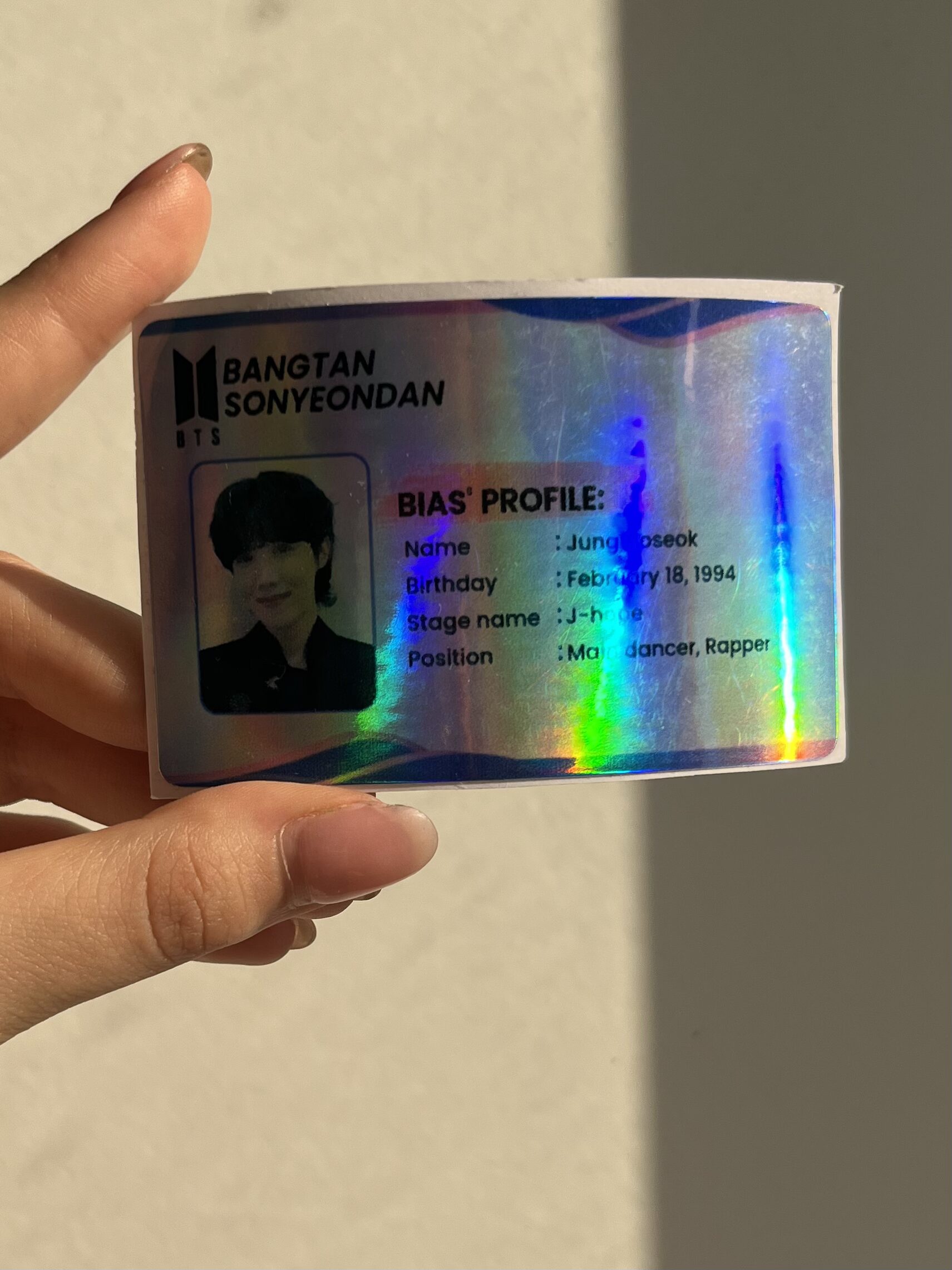 استیکر کارت گواهینامه طرح بی تی اس (BTS) کد 2112 - Image 7