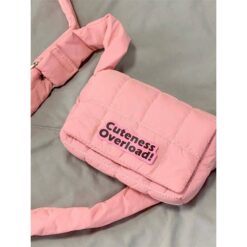 Alternative view of کیف پفکی صورتی پاستیلی کد 2206