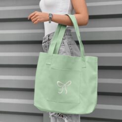 کیف دوشی پاپیون – سبز پاستلی کد 2227