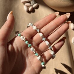 Alternative view of پابند صدفی و مهره طلایی کد 2270