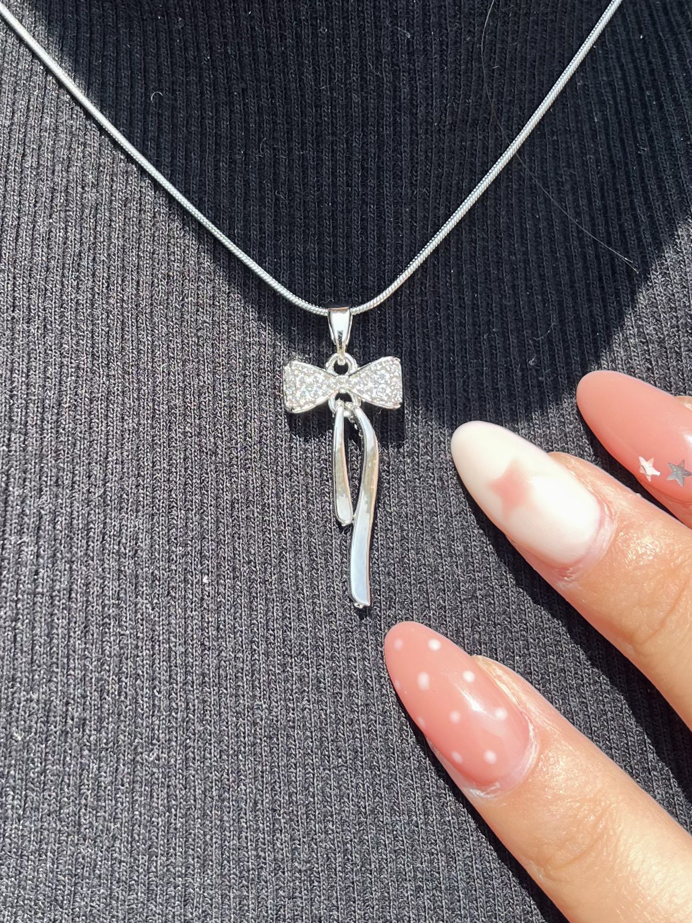 گردنبند پاپیون نگینی کد 2286 - Image 2