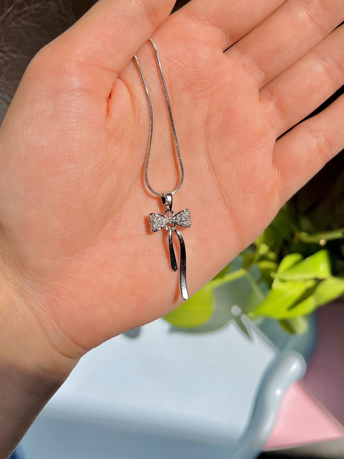 گردنبند پاپیون نگینی کد 2286 - Image 3