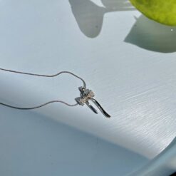 گردنبند پاپیون نگینی کد 2286