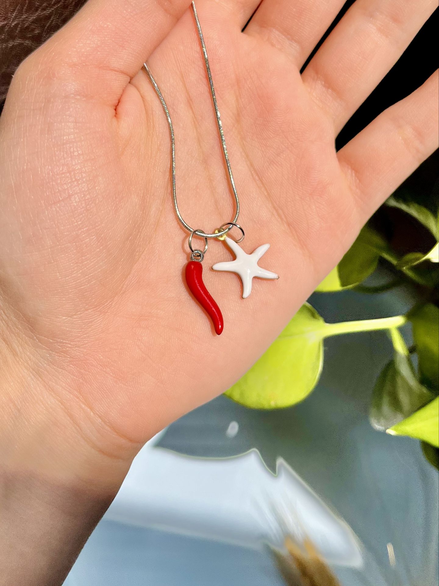 گردنبند ستاره دریایی و فلفل کد 2288 - Image 2