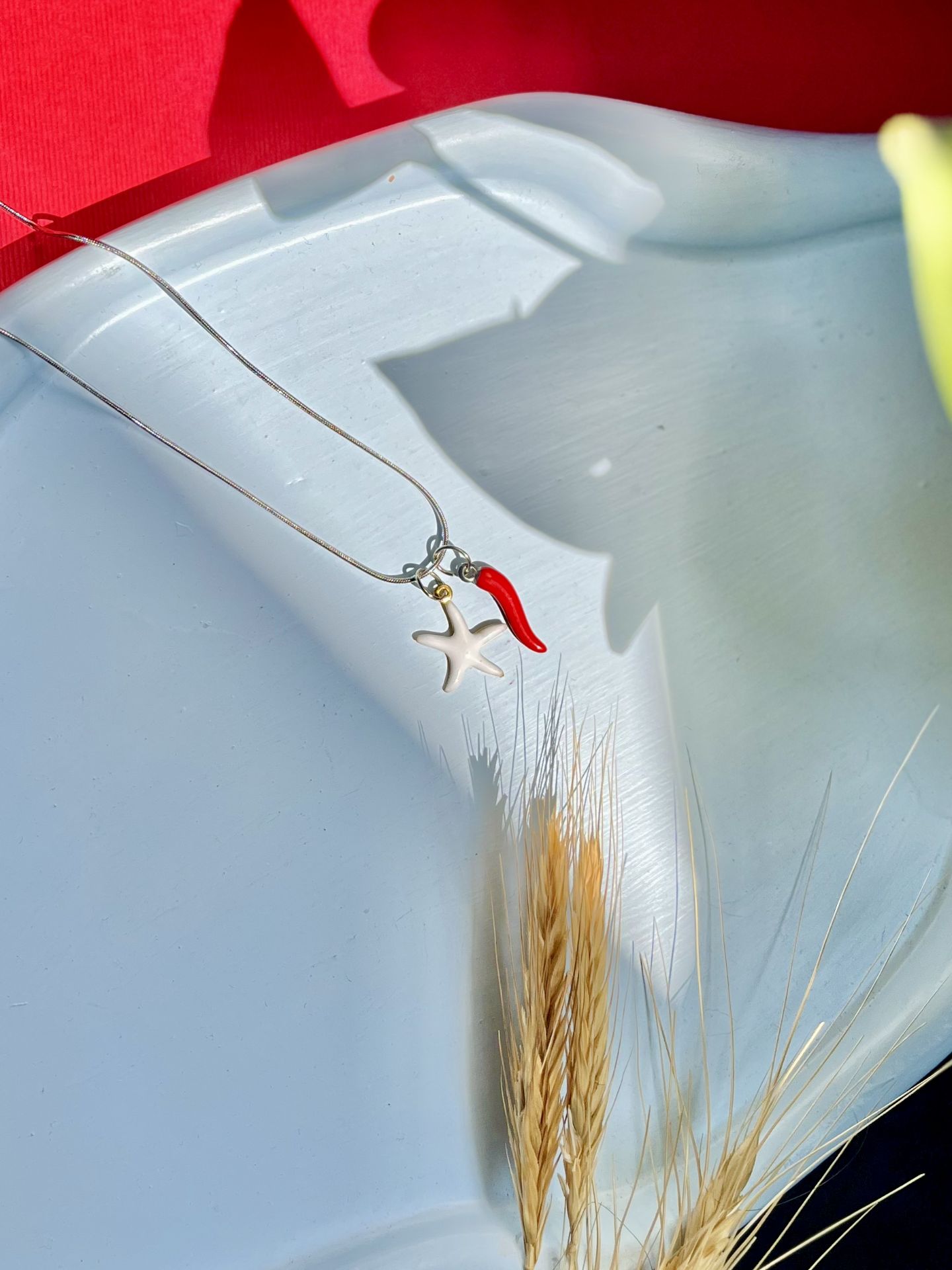 گردنبند ستاره دریایی و فلفل کد 2288