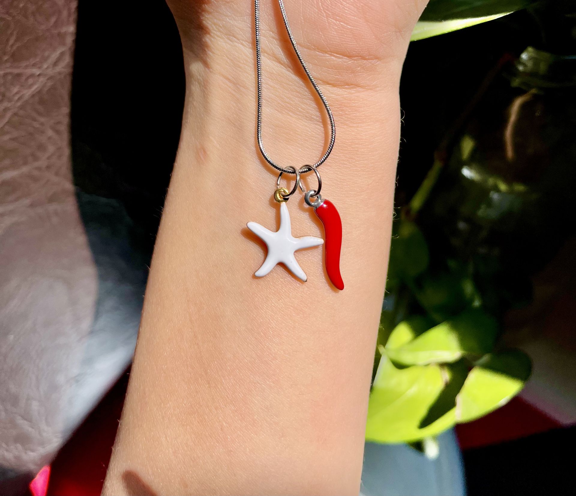 گردنبند ستاره دریایی و فلفل کد 2288 - Image 3