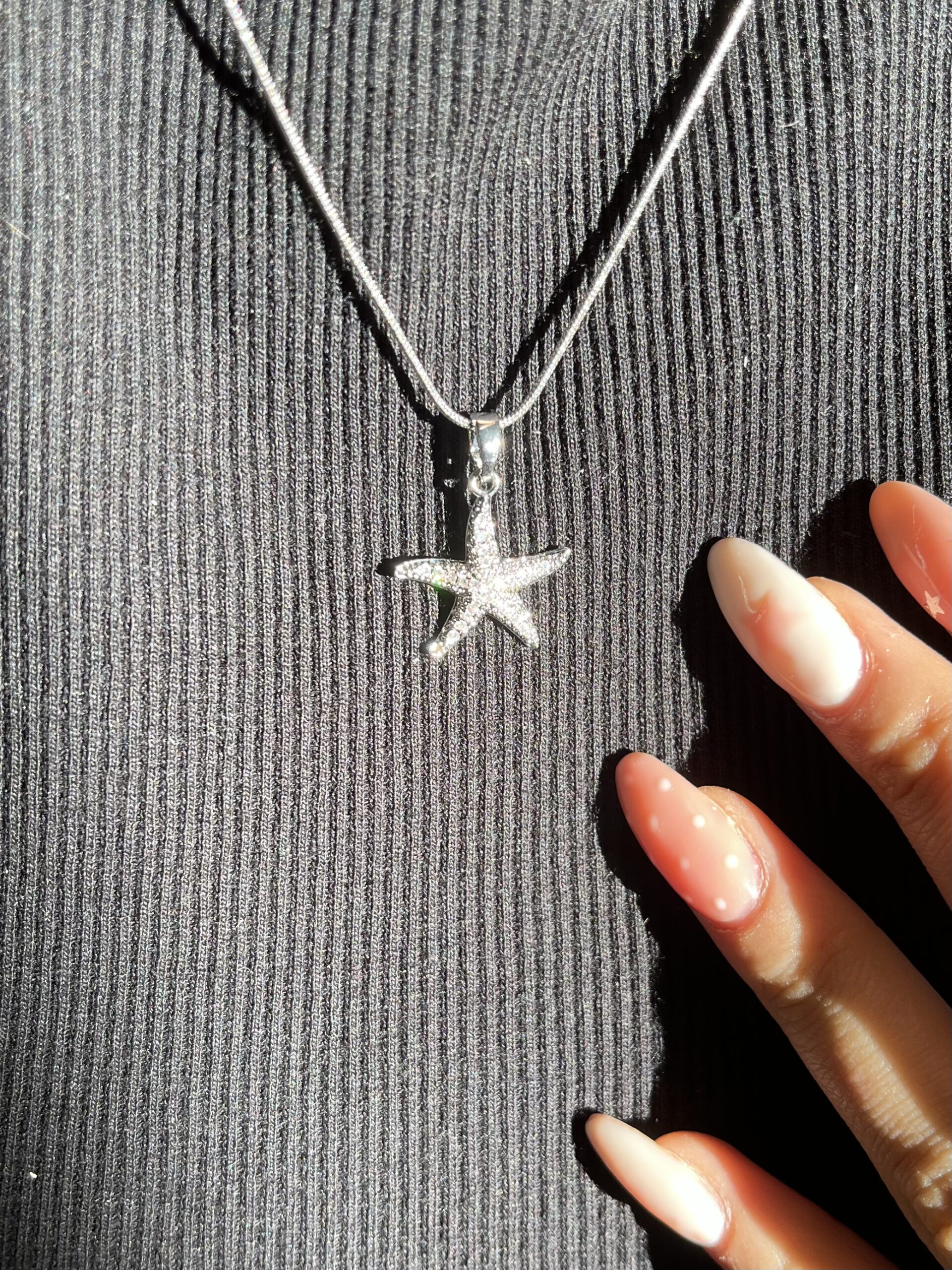 گردنبند ستاره دریایی نگینی کد 2275 - Image 2