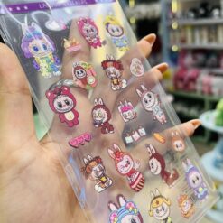 Alternative view of پک استیکر شفاف لبوبو Labubu کد 2327