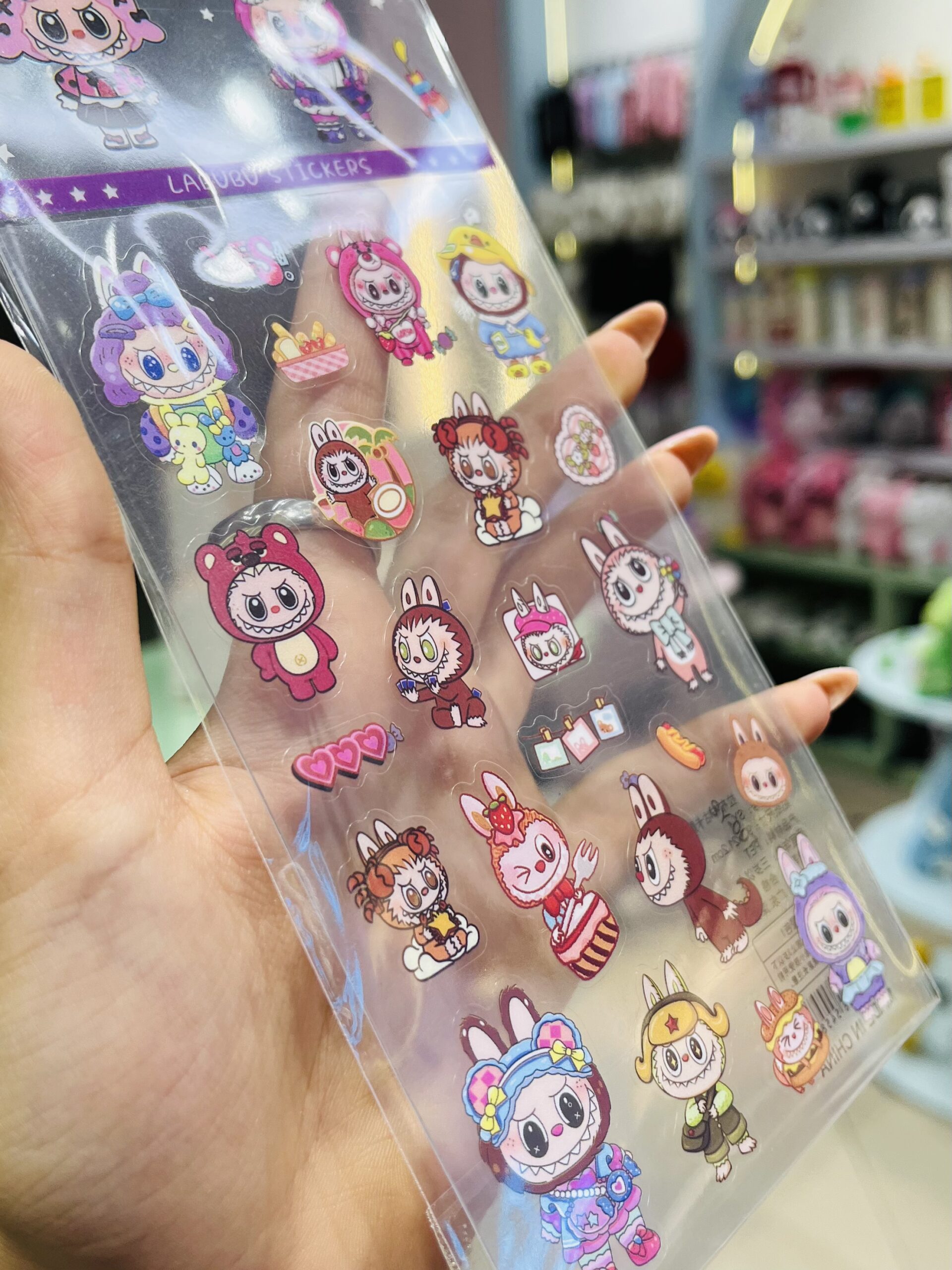 پک استیکر شفاف لبوبو Labubu کد 2327 - Image 2
