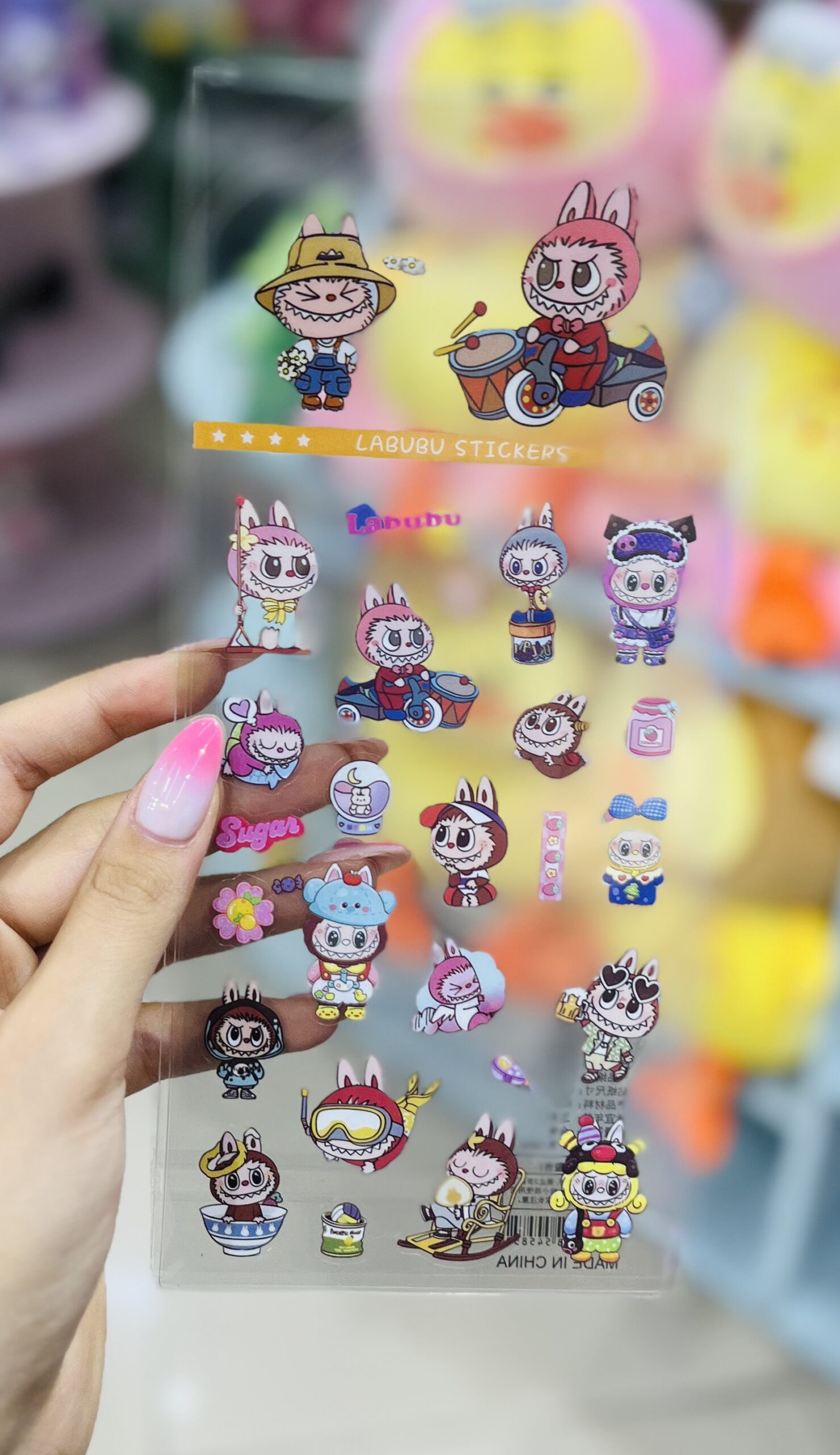 پک استیکر شفاف لبوبو Labubu کد 2327 - Image 3