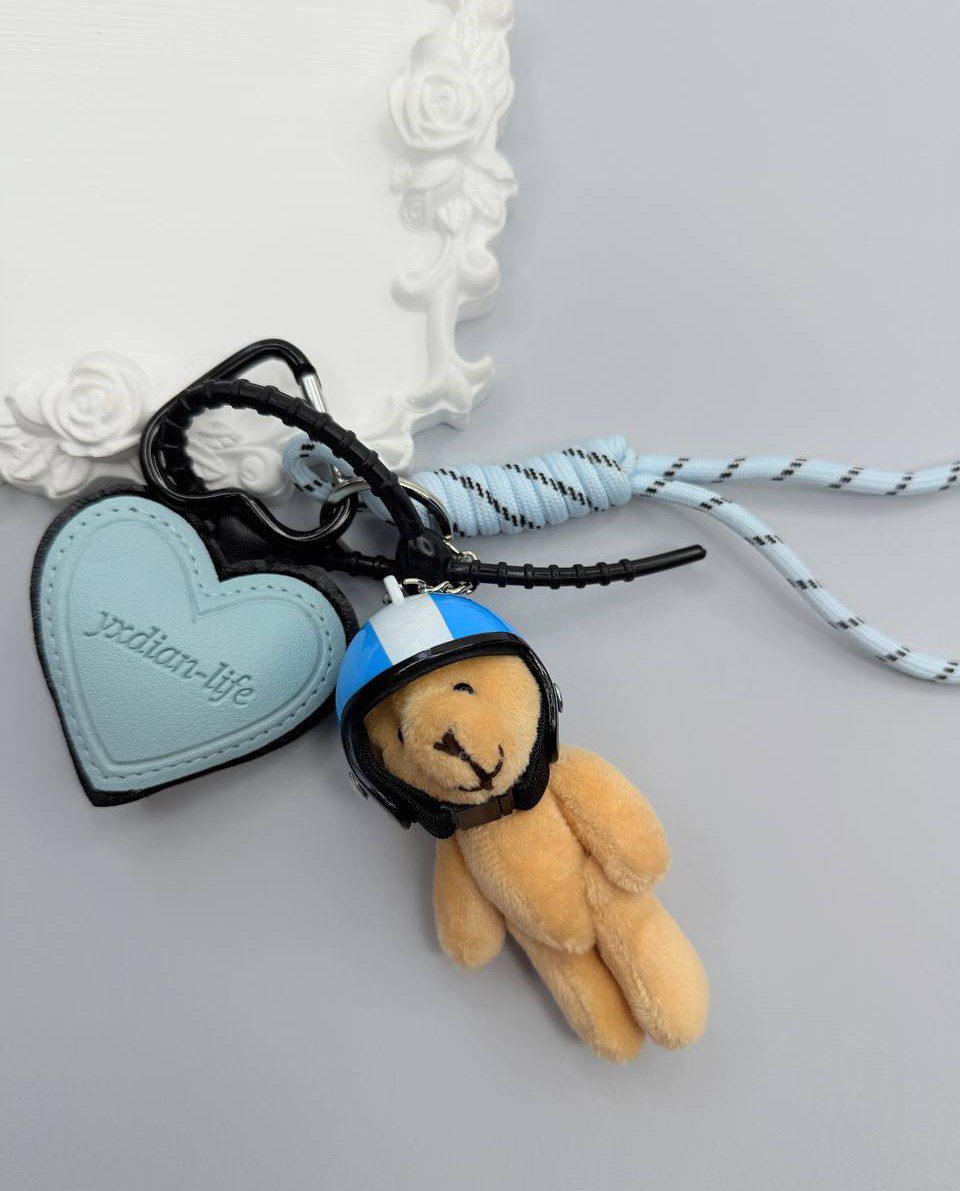 چارم طرح تدی کلاه کاسکت دار کد 2340