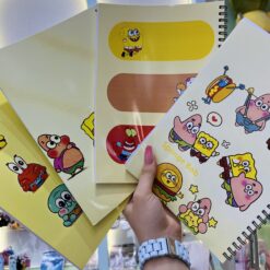 دفتر خط دار طرح باب اسفنجی کد 2524