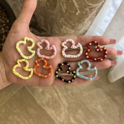 گیره جاکلیدی طرح اردک خال خالی کد 2571