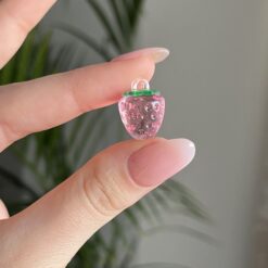 پلاک طرح توت‌فرنگی پینک کد 2579