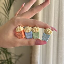 پلاک آویز طرح پاپ کورن کد 2557