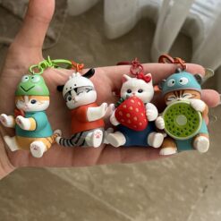 جاکلیدی گربه کیوت میوهای کد 2694