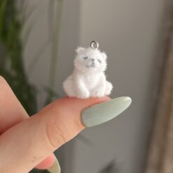 پلاک مخملی طرح خرس سفید کد 2677