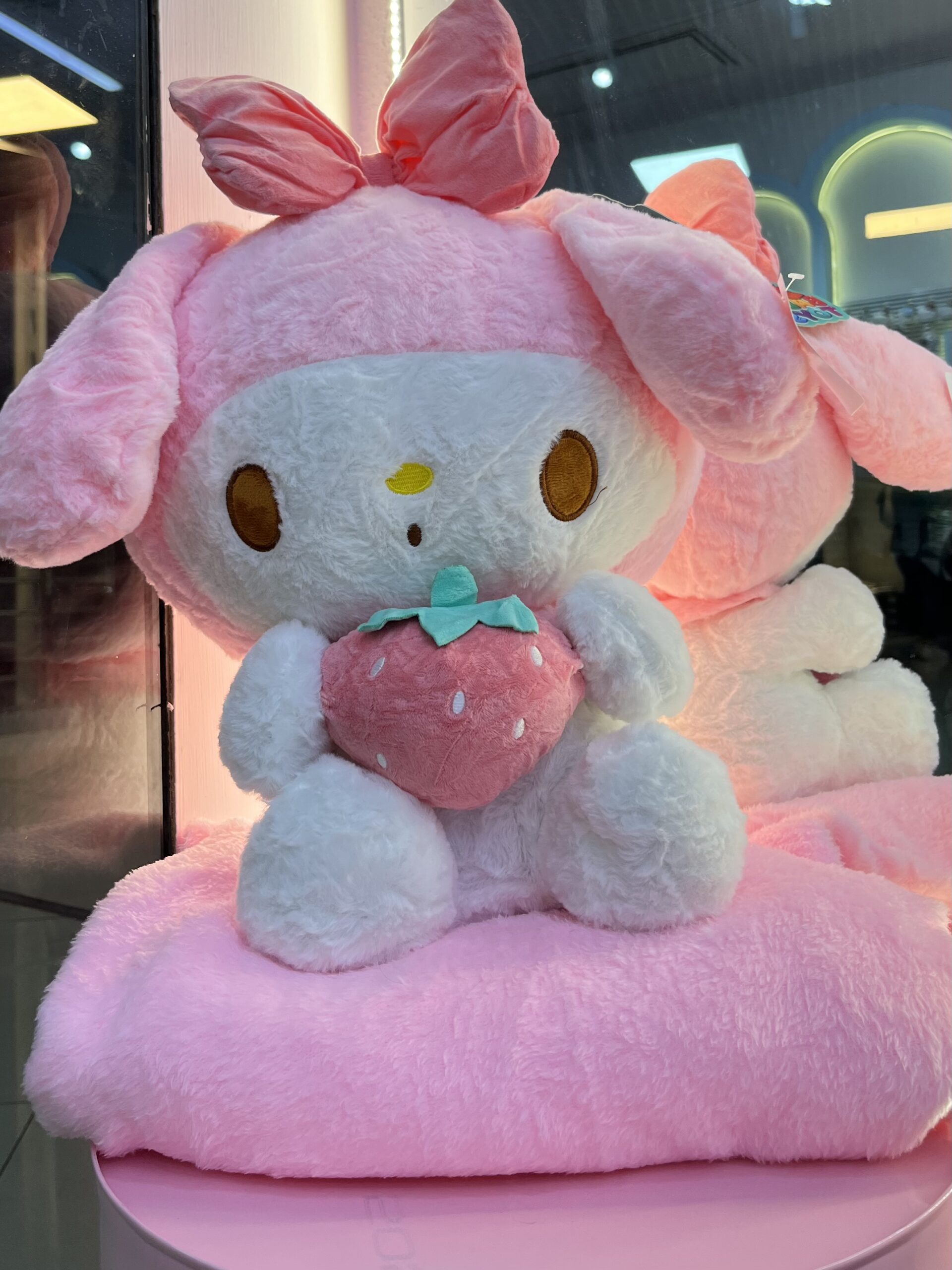 پتو بالشتی کورومی و ملودی توتفرنگی کد 2872 - Image 2