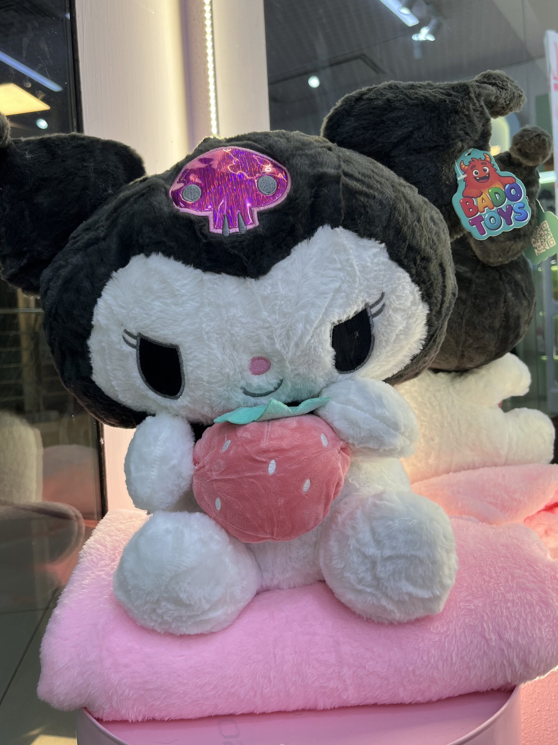 پتو بالشتی کورومی و ملودی توتفرنگی کد 2872