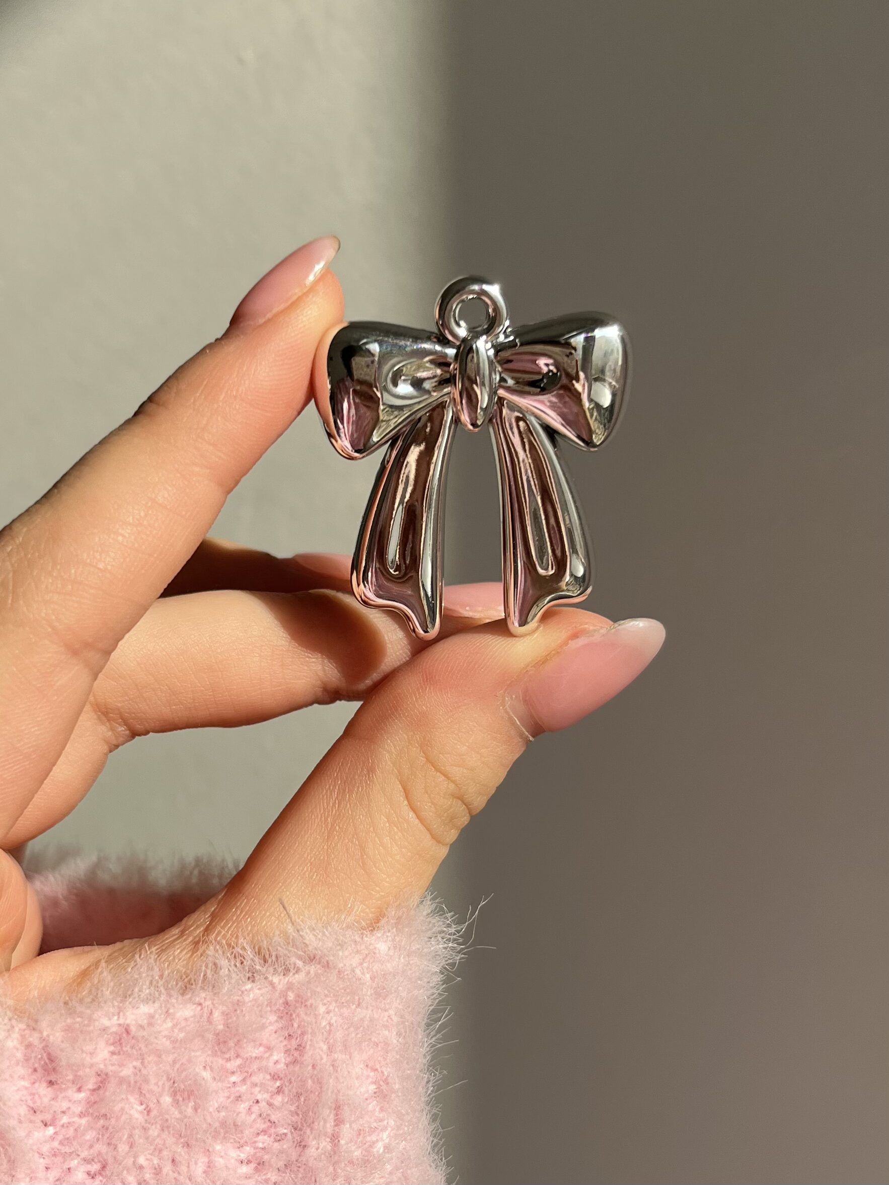 پلاک پاپیون و ستاره نقرهای کد 2876 - Image 2