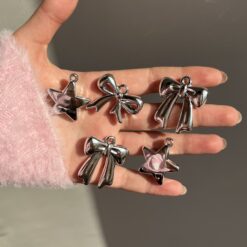 پلاک پاپیون و ستاره نقرهای کد 2876