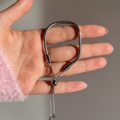 Alternative view of دستبند مفتولی توپر کراواتی پاندورا کد 2929