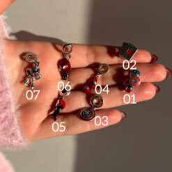 Alternative view of پلاک پاندورا تم رنگی قرمز کد 2912