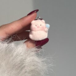 Alternative view of پلاک مخملی خوک لپ قرمزی کد 2964