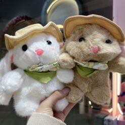 عروسک خرگوش ناز کلاهدار کد 3105