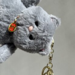 Alternative view of آویز عروسک پیشی طوسی کد 3110