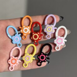 گیره قفل جاکلیدی گل خال خالی کد 3151