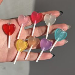 پلاک شبتاب آبنبات چوبی قلبی کد 3152