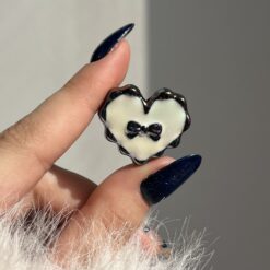 Alternative view of مهره قلب پاپیونی رنگارنگ کد 3158